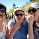 Attendees enjoying some of the festival’s namesake butter tarts